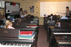 Salle de classe de piano École Sacré-Coeur Sherbrooke